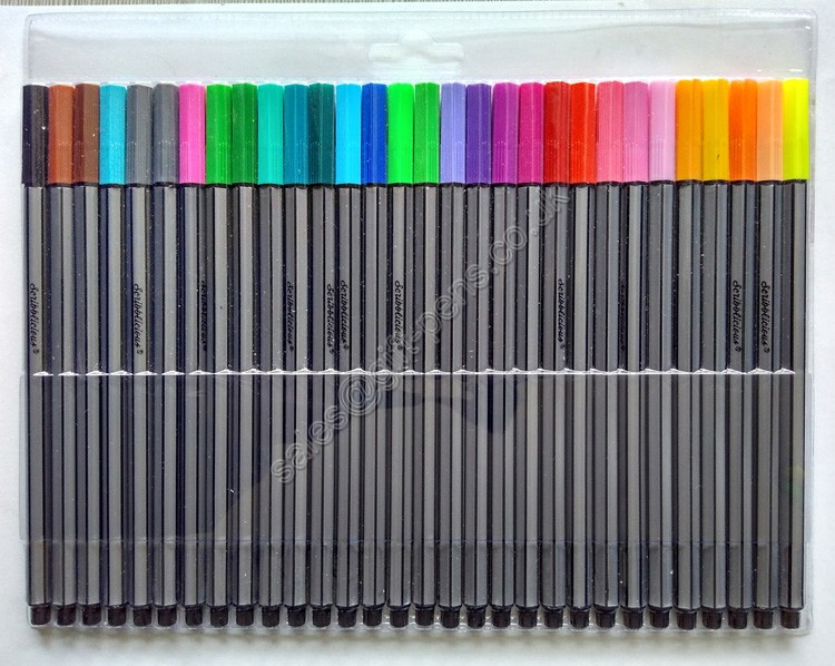 non-toxic 0.4mm fine liner marker pen,drawing pen for children color book
