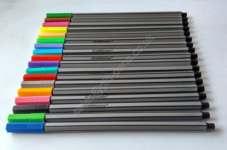 Superfine 0.4mm plastic grey stripped barrel fine liner pen,grey fineliner marker pen