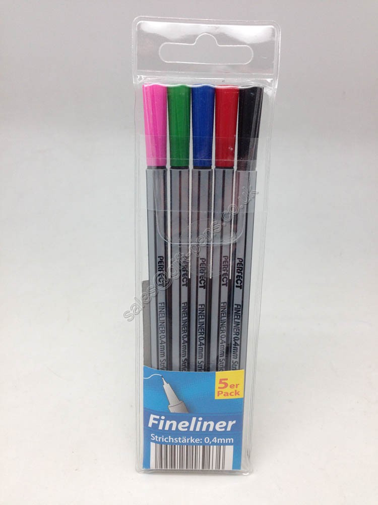 PVC bag pack Triangle fine liner, ultra fine liner pen set, fineliner marker set