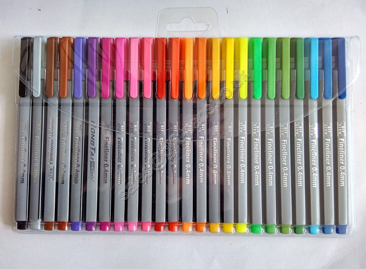 Professional 30 colors fine liner marker pen for school supply