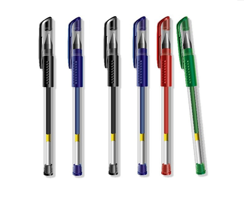 classical grip gel ink plastic ballpoint pen