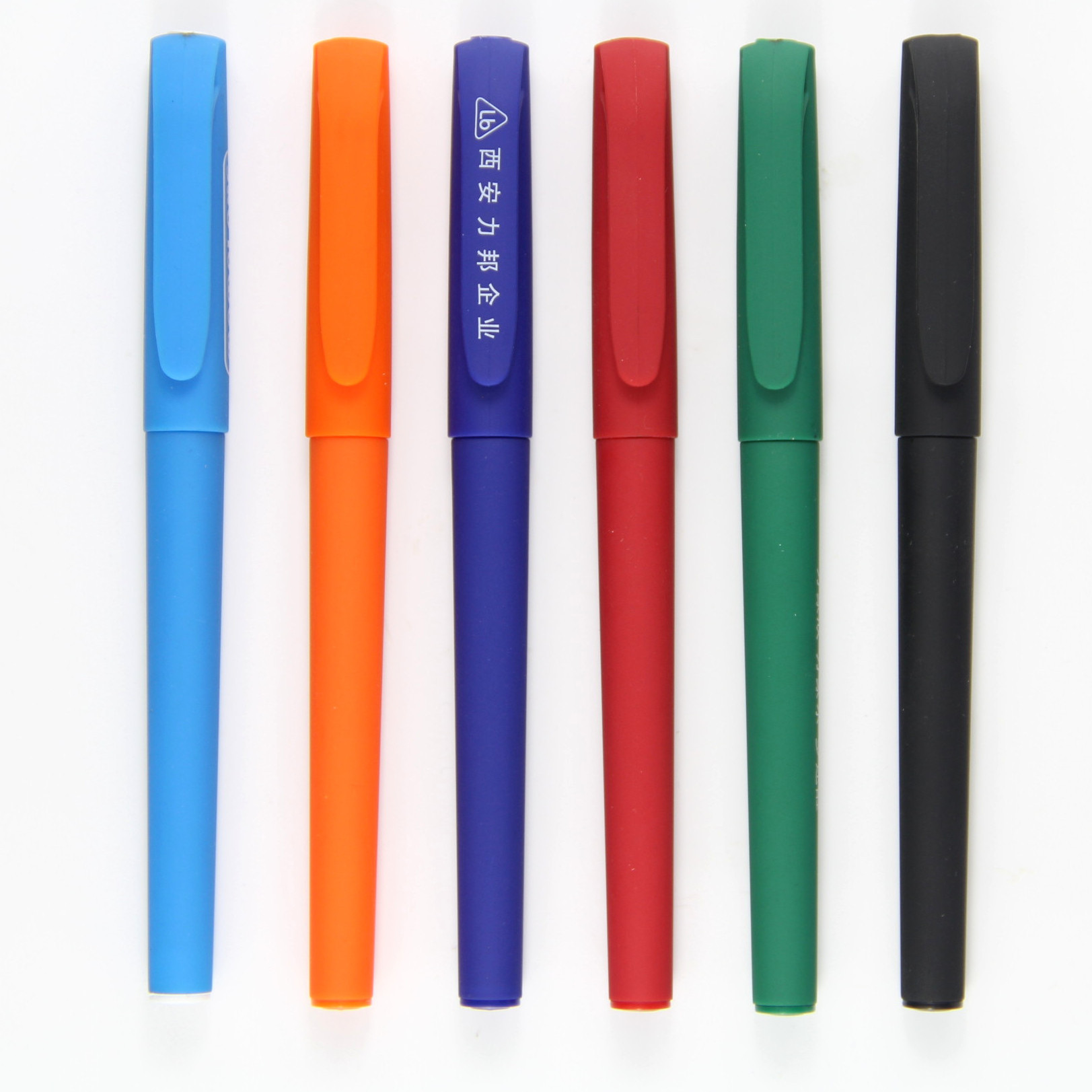 rubber sprayed promotional gel ink pen,plastic roller ball pen