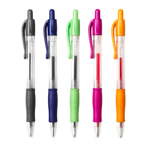 click style gel ink plastic ball pen, click rollerball pen