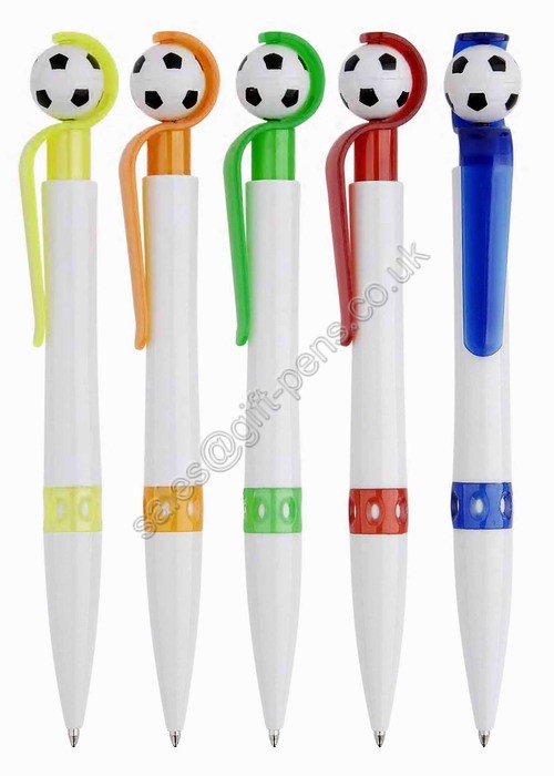 football head advertising plastic pen,sport style plastic ball point pen