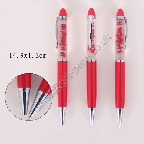 metal floater oil pen,promo ad gift floating ball pen, liquid floating ball pen