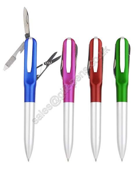 multi function plastic ball pen,snail knife combo style gift ball pen