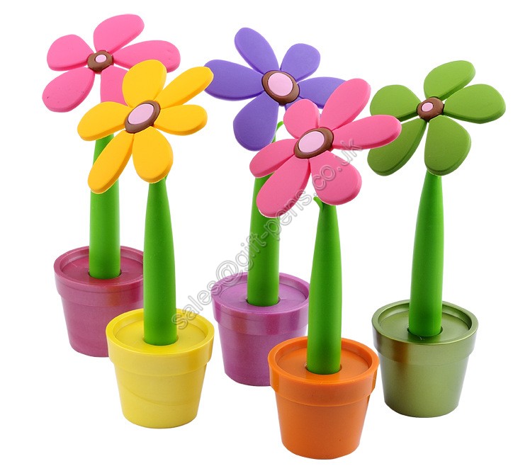 fashion plastic cartoon pen,flower shape advertising gift plastic ballpoint pen