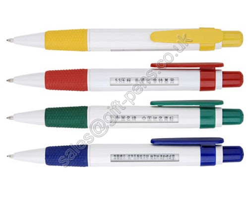 click window plastic ball pen, message plastic ballpoint pen