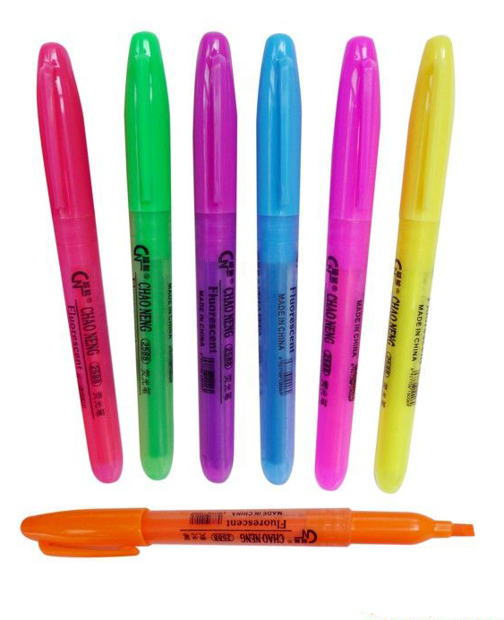 oem design low MOQ highlighter marker pen
