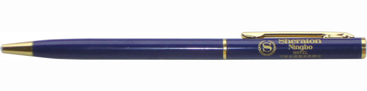 metal sheraton hotel pen, guestroom use metal ball pen,hotel giveaway gift pen