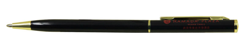 Ramada hotel metal hotel slim ball pen,Ramada metal printed gift pen