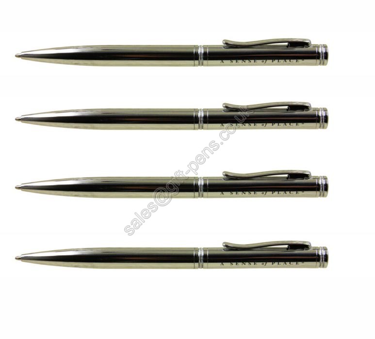 sense of palace chromed silver hotel metal pen, rosewood hotel metal ball pen