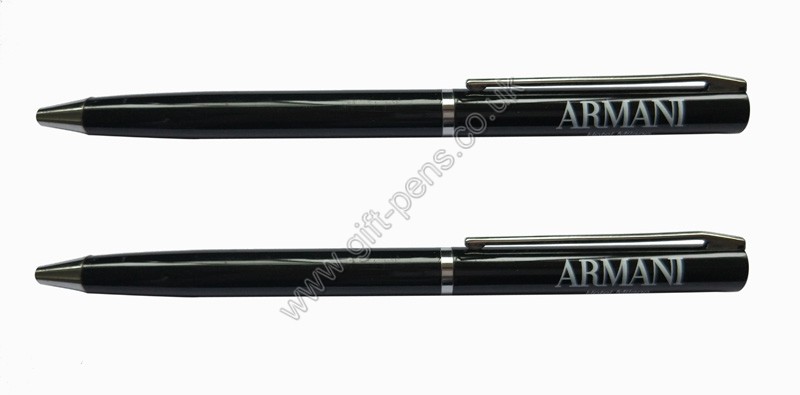 Armani hotel logo brand metal pen, Armani hotel metal ball pen