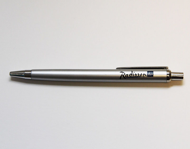 click plastic redisson hotel ballpen,redisson hotel promotional pen