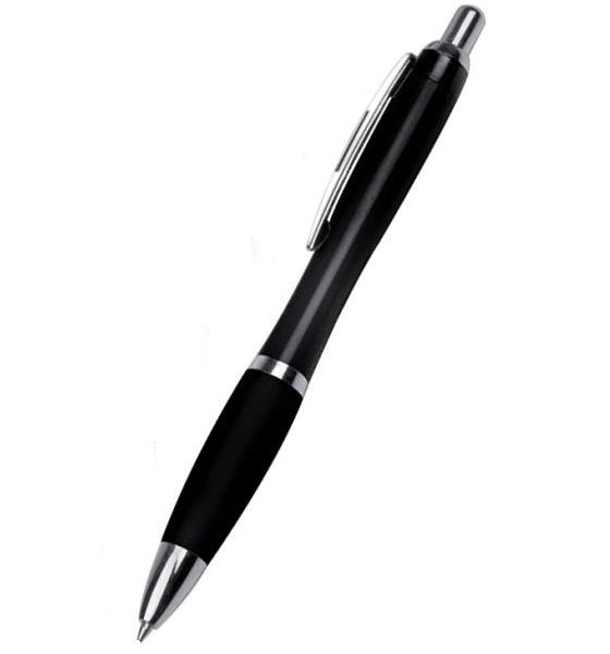 push style plastic black color hotel use ball pen