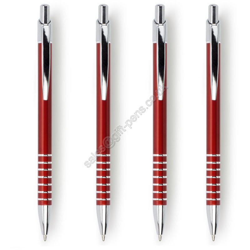click seven rings metal pen, advertising aluminum metal gift ball pen