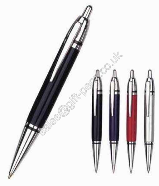 high quality leather click metal promotional pen,zhejiang metal click ball pen