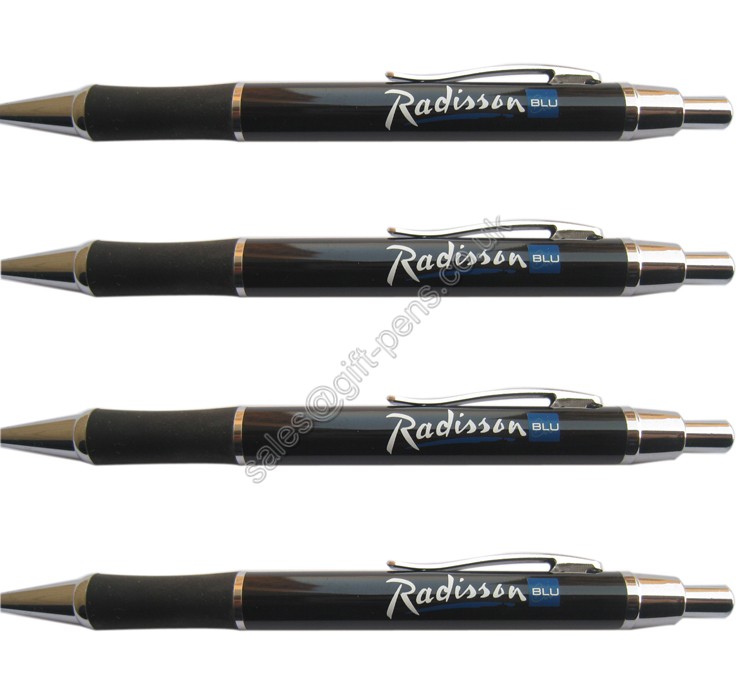 promotional pens with logo print,click wholesale metal ball pen with customized logo