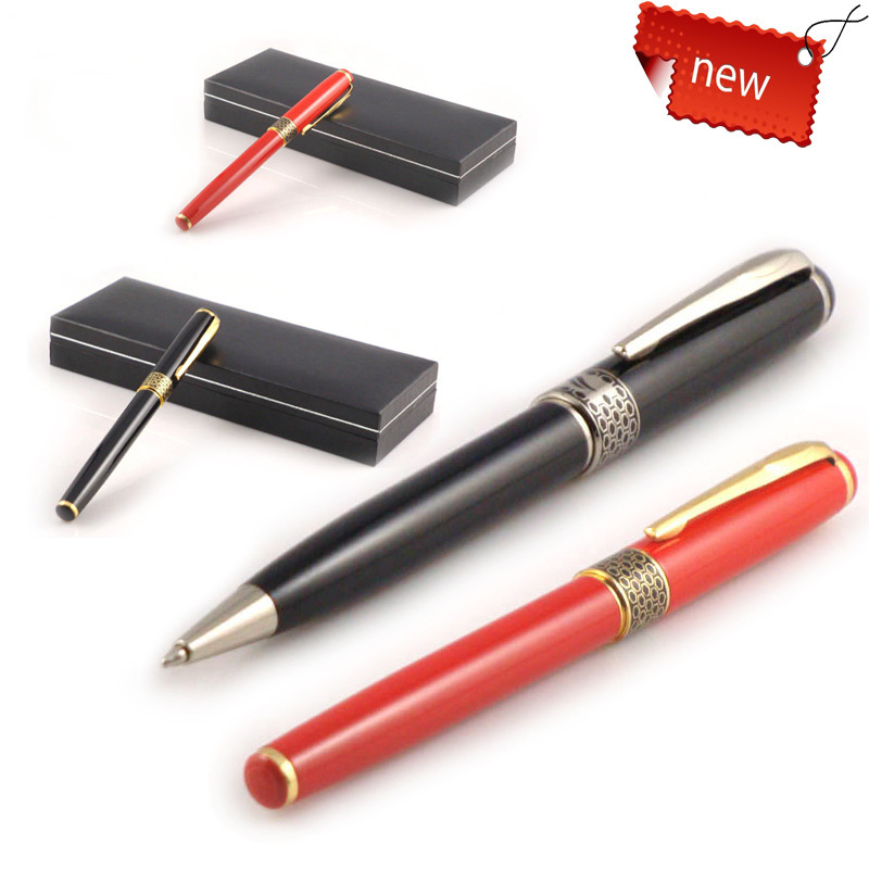 gift box corporate promotional metal pen set,metal roller gift pen set