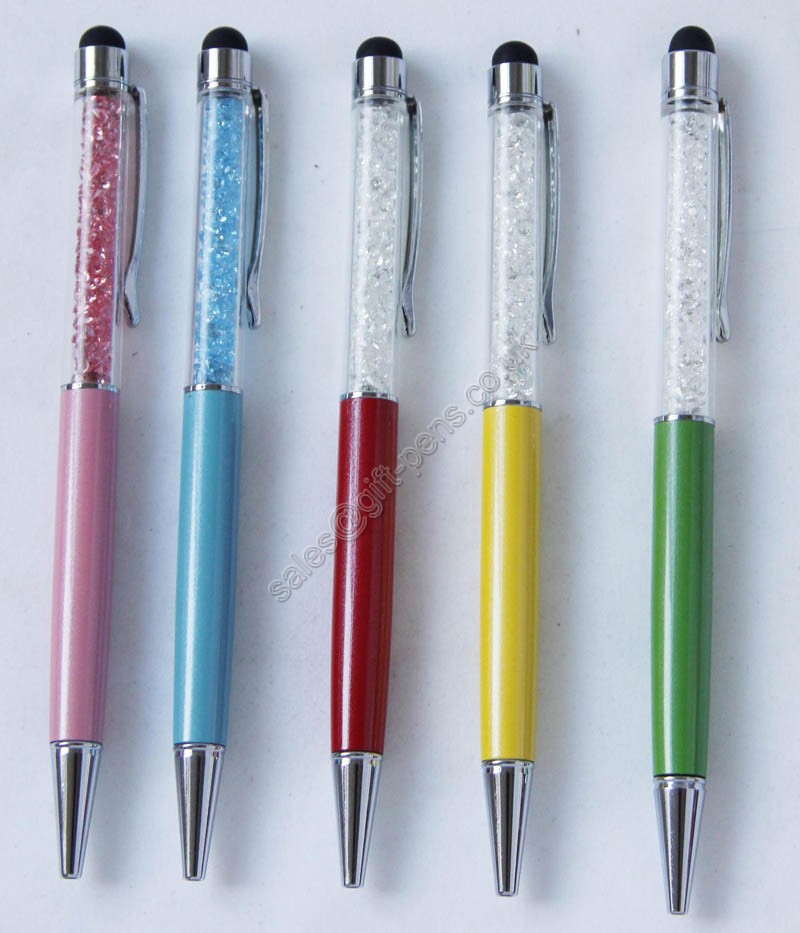 low price crystal touch metal pen from zhejiang factory