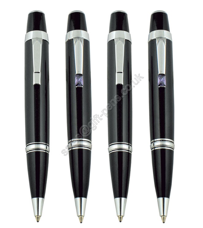 twist action corperate gift promo company name branded metal ballpoint pen
