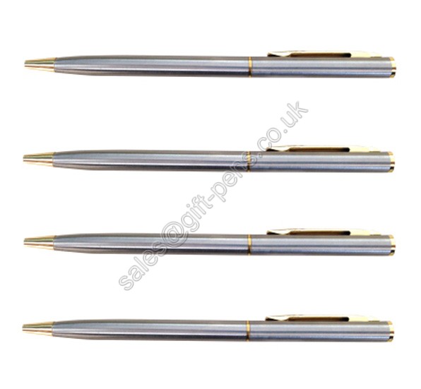 alloy metal ball pen,twist slim style steel metal ball pen