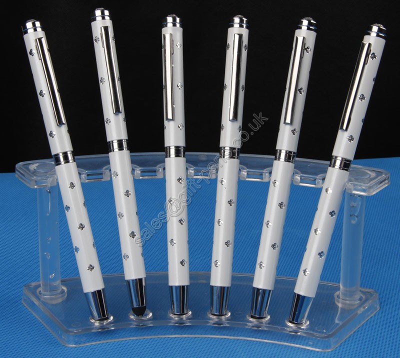 aluminum barrel dot engraved touch pen,engraved aliminum ballpoint pen