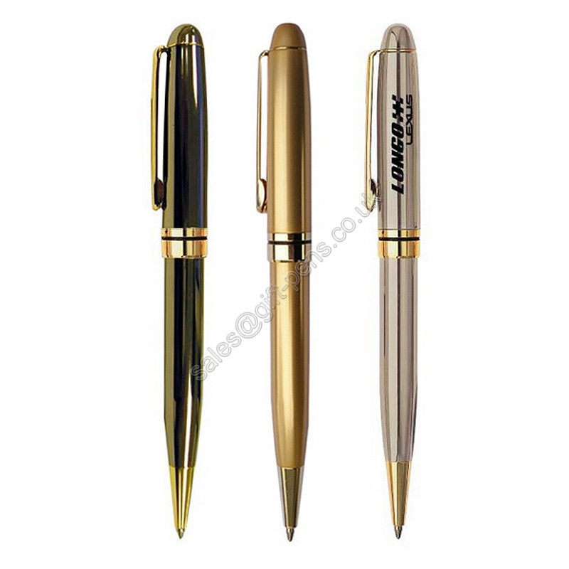 bright shining color Brand metal ballpen,metal pen with logo promotional