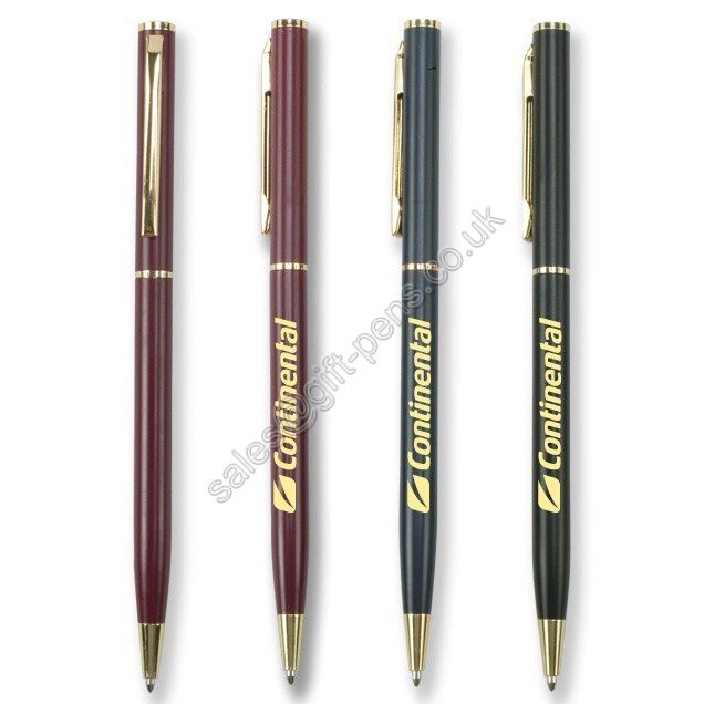 brass material promotional metal ball point pen with engraved name printed