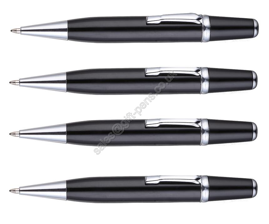 shining black color luxury gift metal pen,short big advertising metal pen