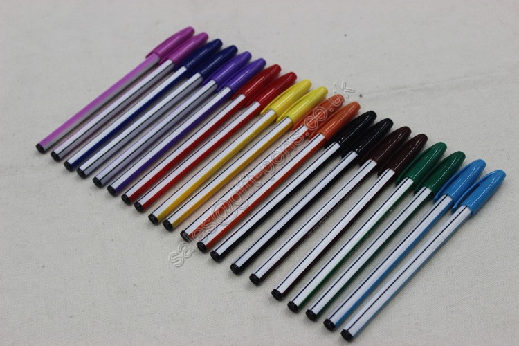 school suppliers stick ball pen cheap ballpoint pen promotional ballpoint pen