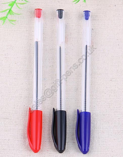 0.7mm low price blue cap school student ballpen