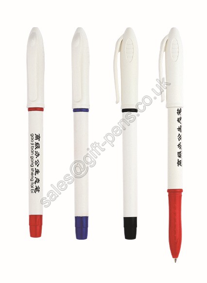 cap style plastic ball pen