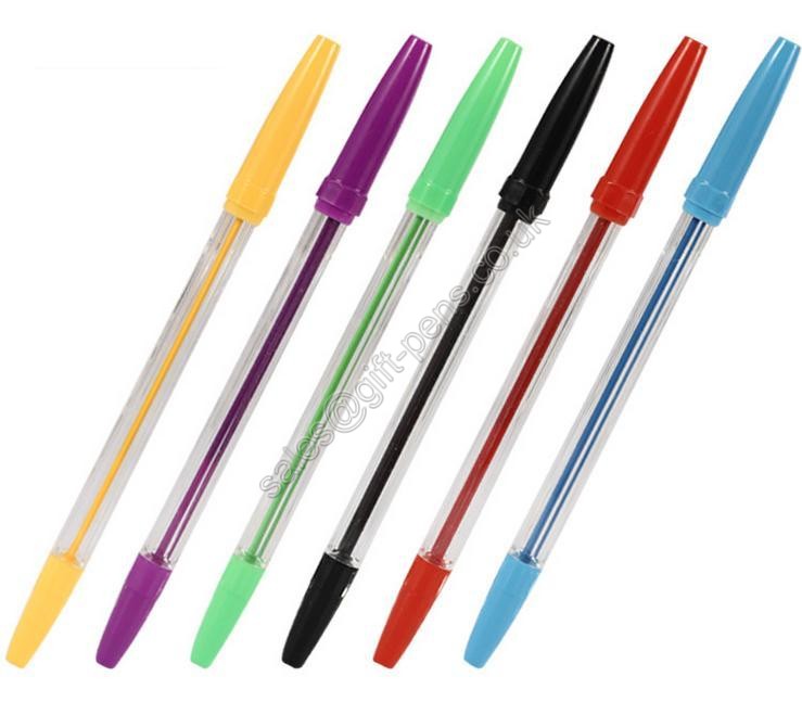 colored refill ink plastic pen,custom ink color ball pen