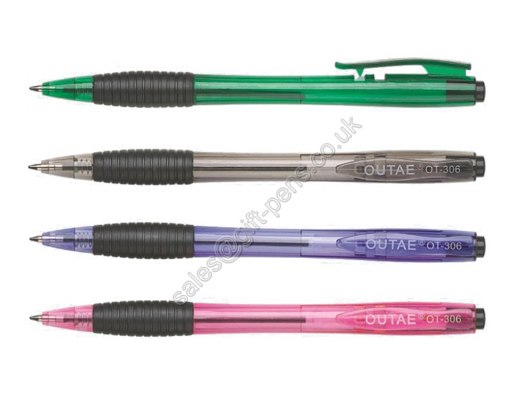 click style simple office use pen,side click palstic ballpoint pen