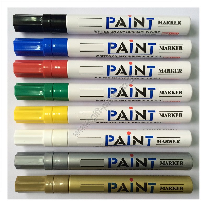 Valve action Aluminum Barrel Paint Marker with Japanese Acrylic tip and opaque ink