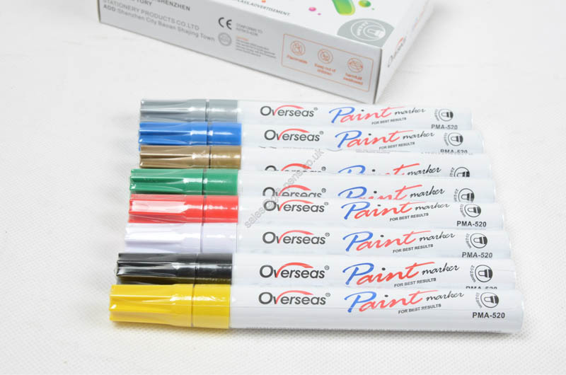 Uni and Edding standards metallic color water-proof ink Paint Marker