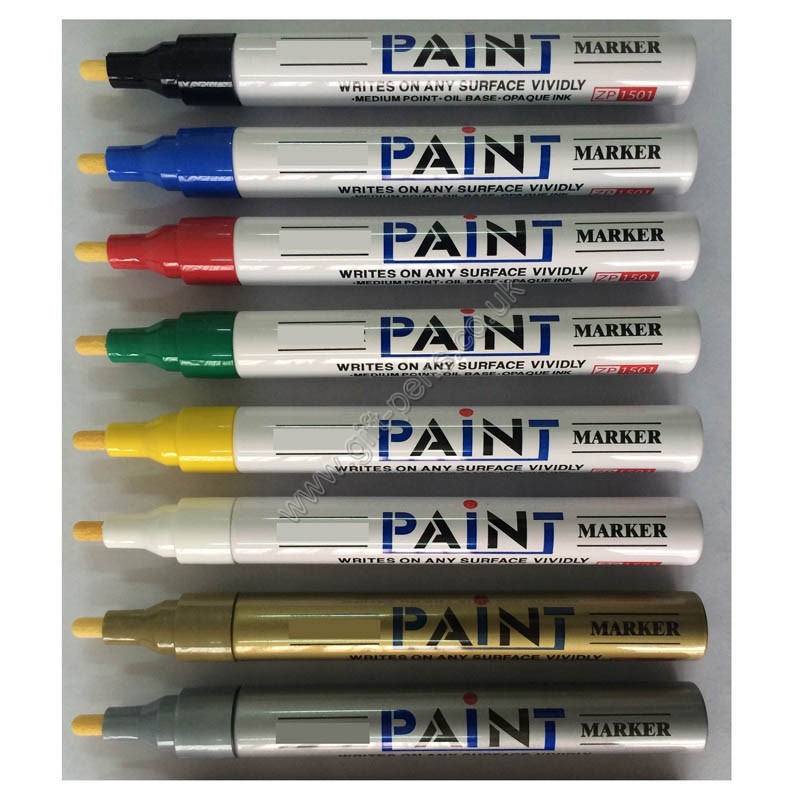 glass,tyre,wood, metal surface durable writing paint marker,industrial paint marker