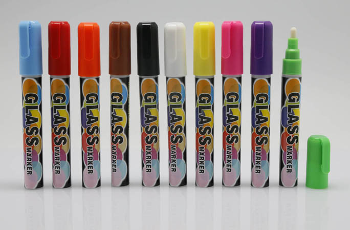 Fluorescent Marker Pen for LED Writing Board,Liquid marker pen for glass