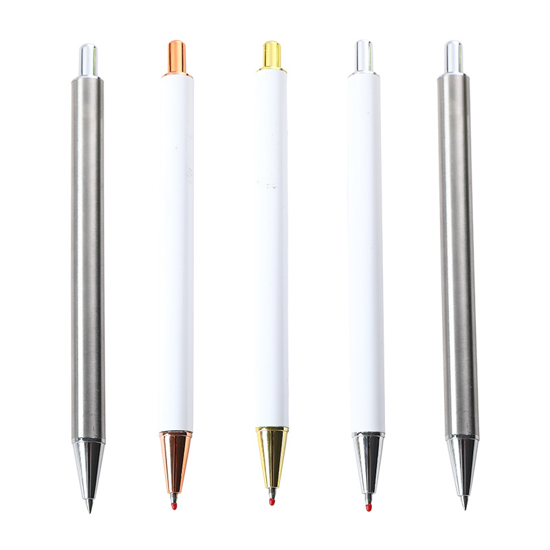 no clip steel body metal ballpen