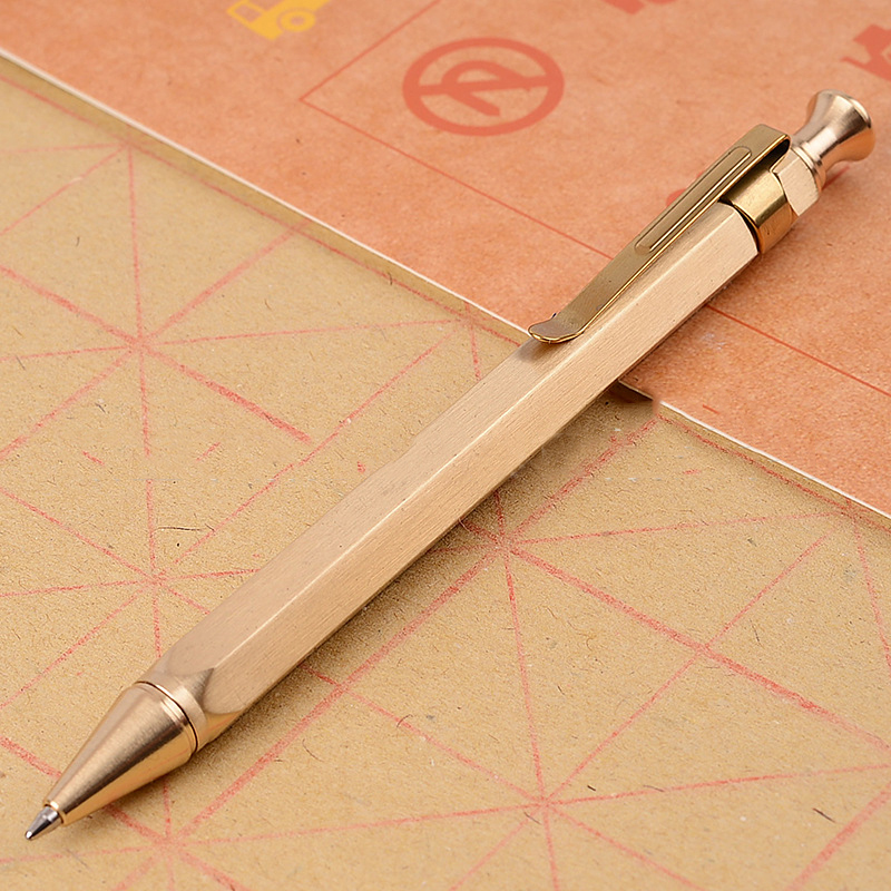 Click custom brass pen