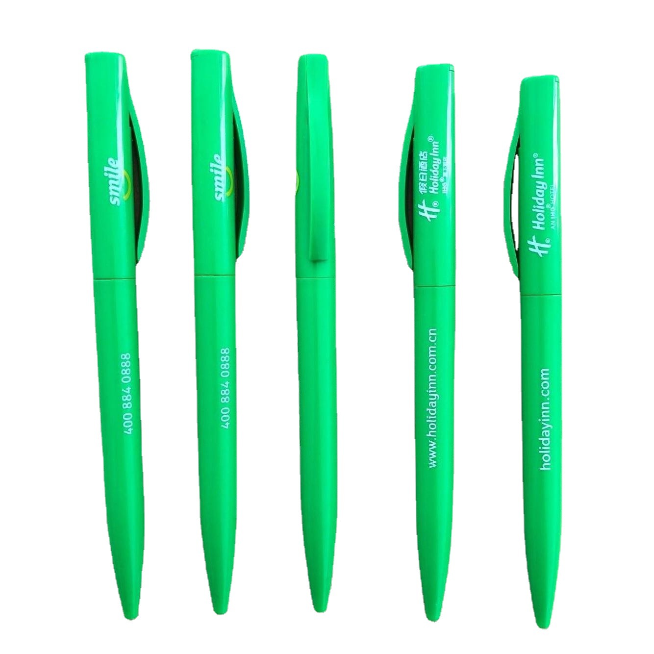 green plastic holiday inn pen