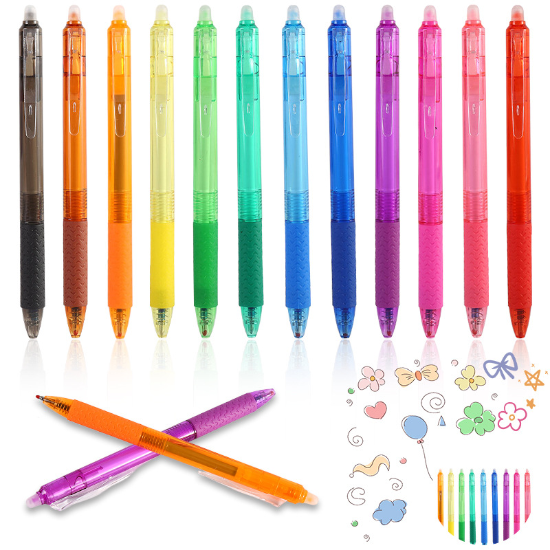 Press Erasable Student Gel Pen