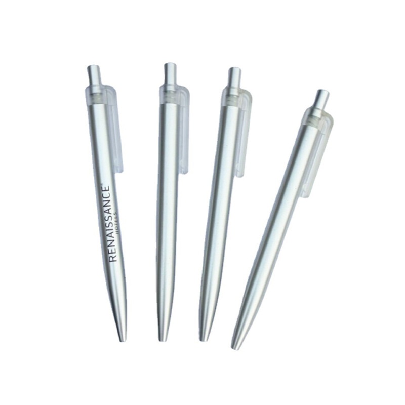 Silver Hotel Renaissance Custom Logo Pen