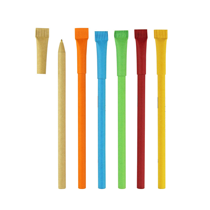 eco paper tube Kraft recycled paper pen