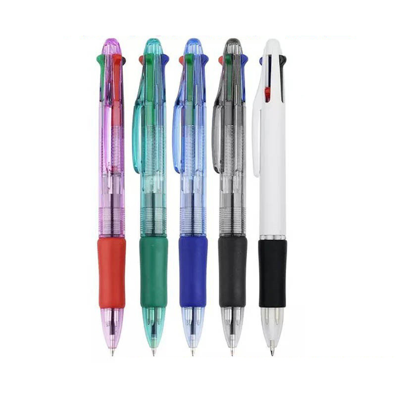 logo customized 4 in 1 multicolor ballpoint pen