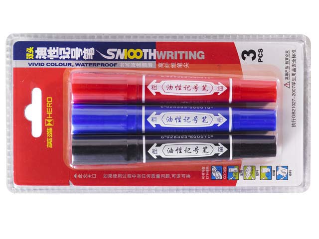 card packing office permanent marker set