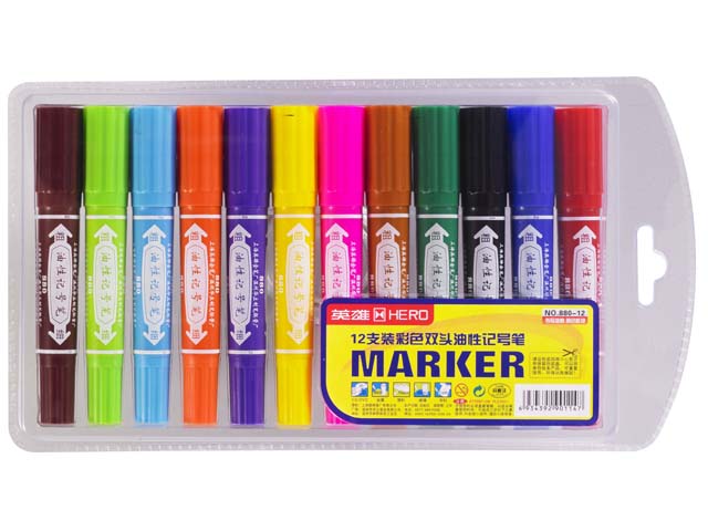 colorful assorted ink permanent marker set