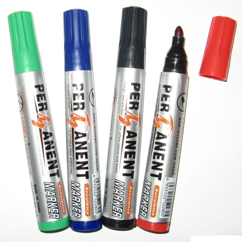 round tip felt point custom printed permanent ink marker