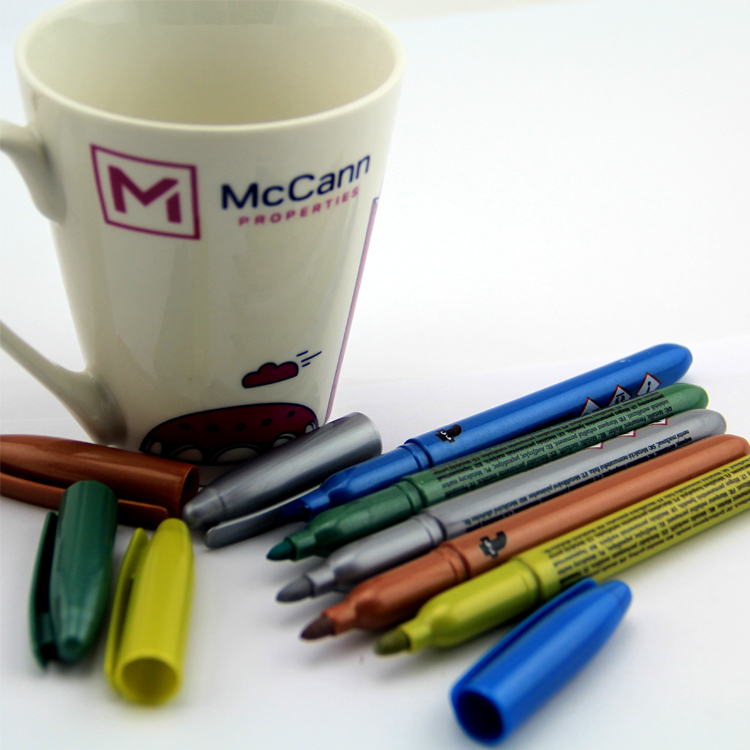 Art Drawing Marker Pens for DIY Ceramic Mugs Crockeries Stone Painting